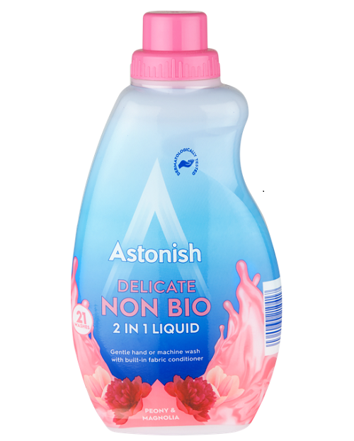 Astonish Non Bio 2 In 1 Delicates Laundry Liquid Peony & Magnolia 840ml