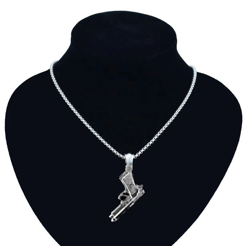 Classic Pendant Vintage Silver With Chain - Unisex Men Women Locket Couple Friendship Mens Boys Girls Ladies Necklace Set - Couples Nacklace Best Friend Ship
