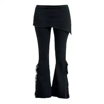 Bell bottom leggings black Clearance