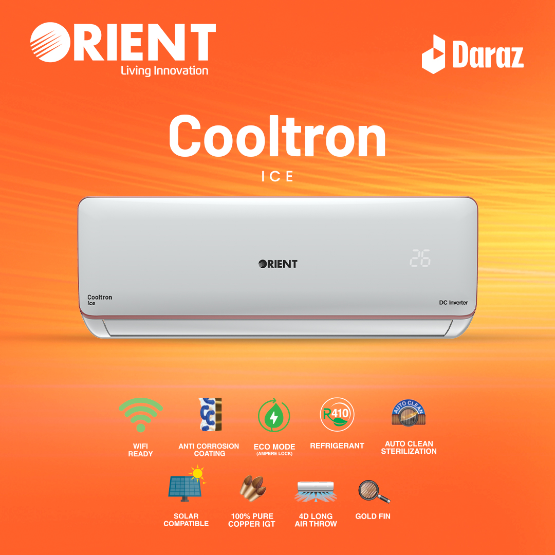 Orient 1 Ton Snow /Ice 14C Gold White T3- Cooltron Series - Cool Only-DC Inverter