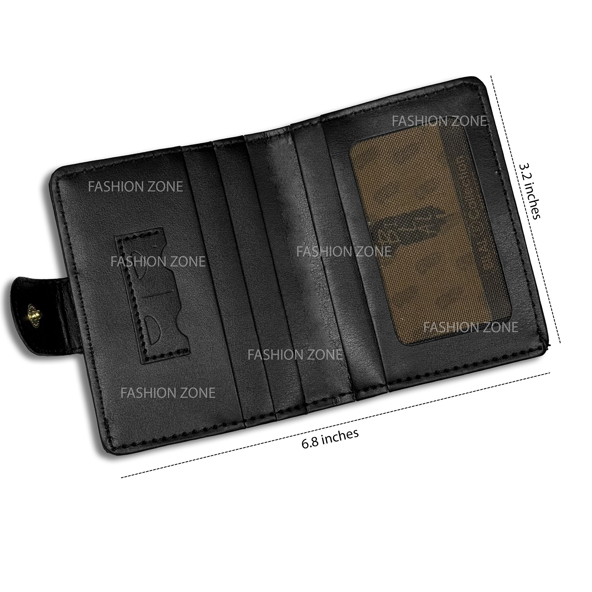 Pocket Friendly  button lock leather wallet and card holder purse for men & Boys
