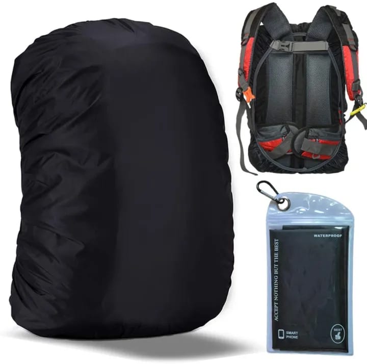 Lightweight Waterproof Backpack Cover Rain Dust Protector for Travel Hiking Trekking School Bag