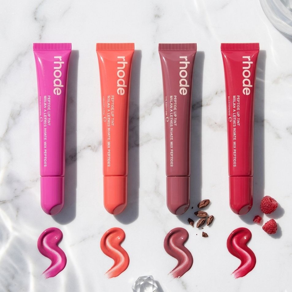Rhode Lip Gloss Hydrating Long Lasting – Non Sticky Lip Tint Plumping Lip Peptide Oil Gloss Glass Shine Finish Moisturizing Lip Balm Rhode Lipgloss