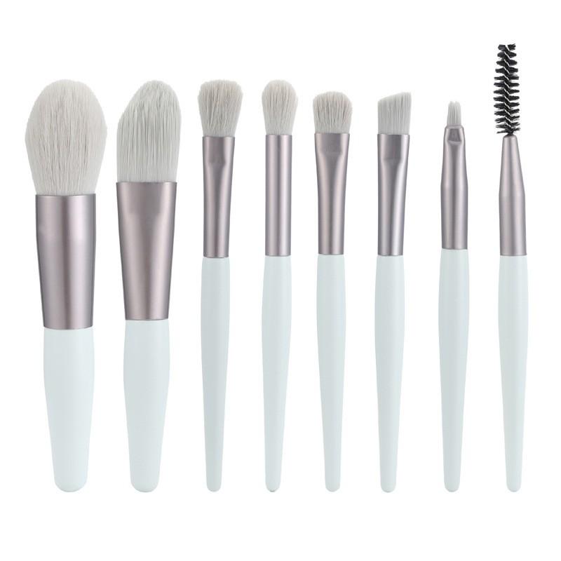 8 Pcs Mini Travel Portable Soft Makeup Brushes Set – Lightweight & Compact Beauty Tool for Foundation, Eyeshadow, Blush & Contour – Ultra-Soft Bristles & Travel-Friendly Design