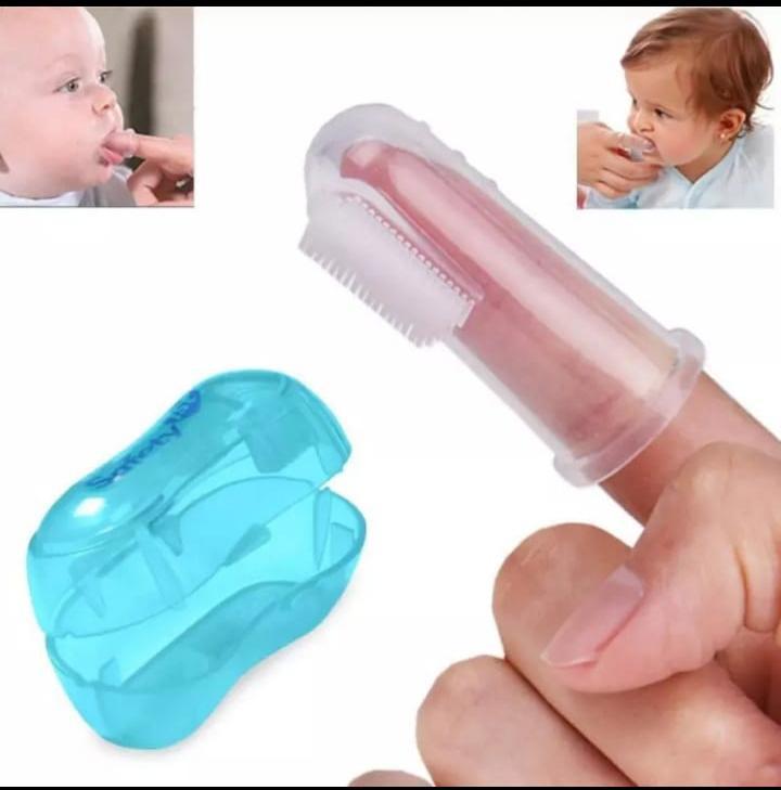 Infant Tooth Brush With Box Finger Size Teether For Kids/Baby _KIT_ KS