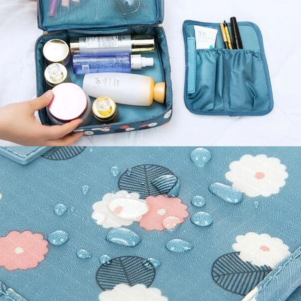 Multifunction Outdoor Makeup Bag for Women Portable Cosmetic Bag Toiletry Organizer Waterproof Female Storage Make Up Cases