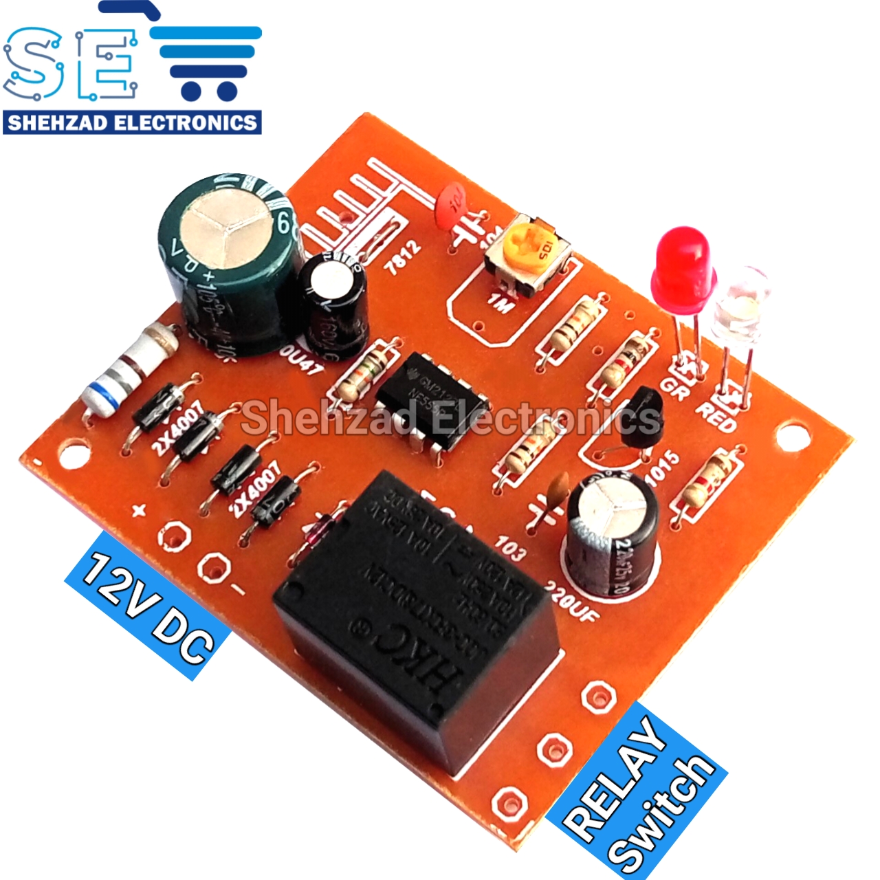 NE555 Timer Switch Adjustable Module Time Delay Relay Module Dc 12Ne555 Timer Switch Adjustable Module Time Delay Relay Module Dc 12V