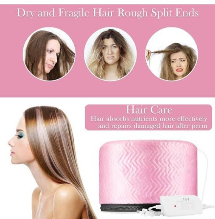 Hair Steamer Cap - Steamer with 3 Different Temperature Mode - Waterproof and Anti-electricity - Hair Accessories by EC MART