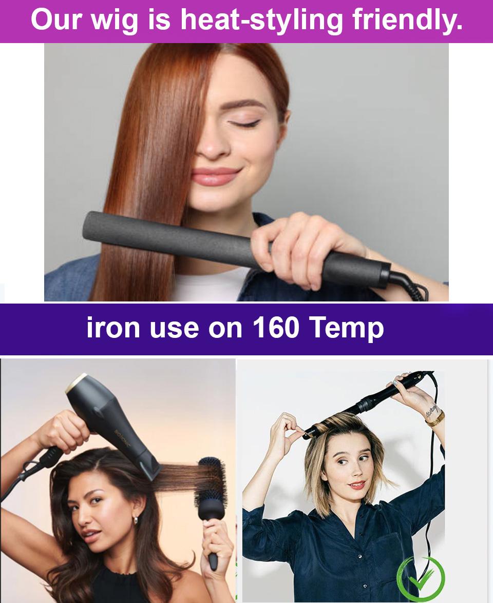 Full Head Wig Extensions Short Hairstyle  – Hair Extension For Girls, Layered Wig with Bangs, Soft Synthetic Hair for Everyday Wear, Work, and Holidays