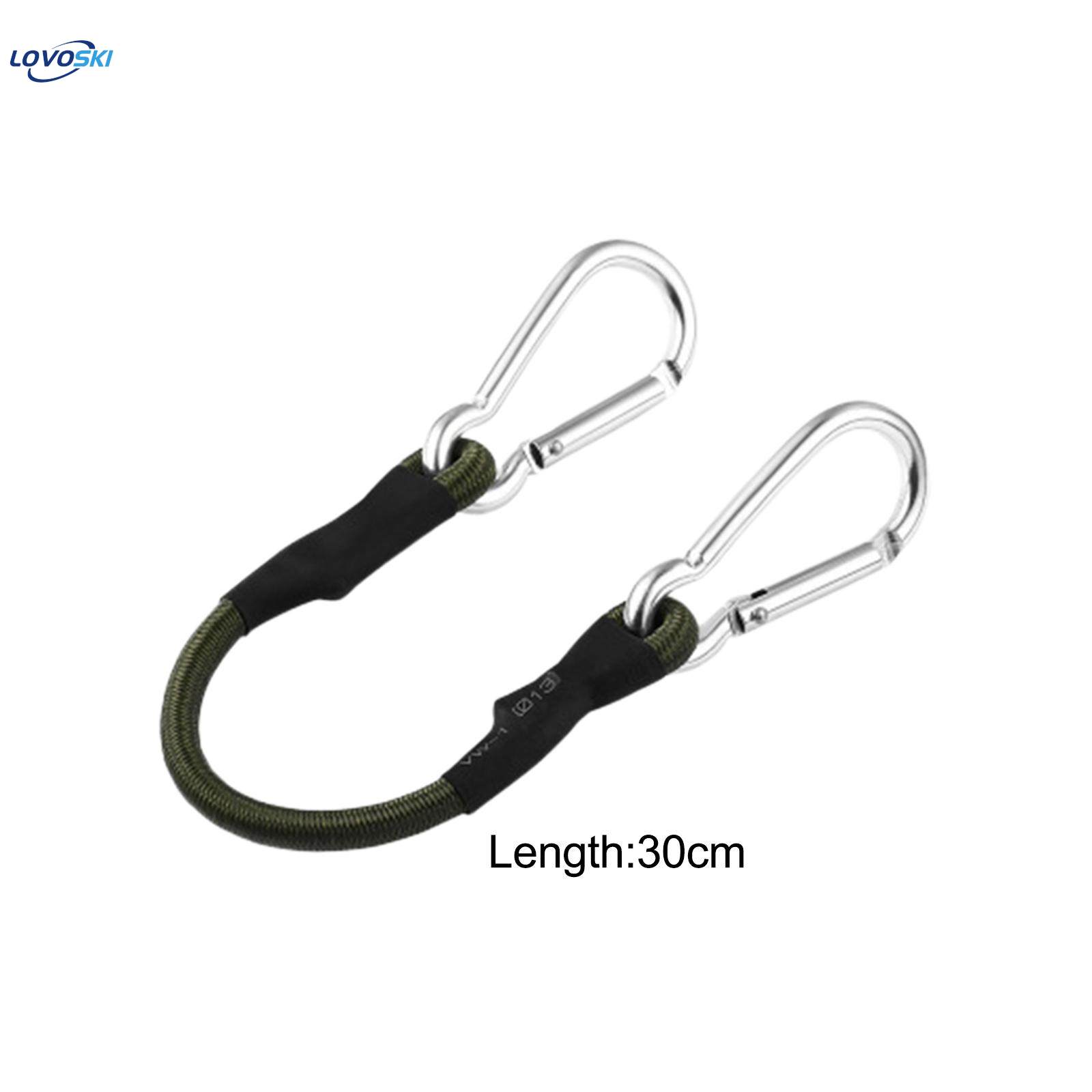 Bungee Cords with Carabiner Strong Cable for Motorcycle Caravans