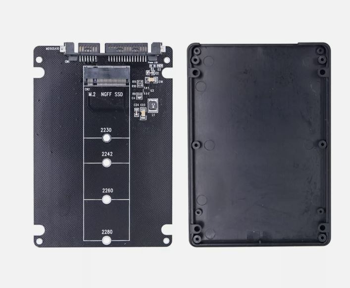 M.2 NGFF TO SATA Adapter M.2 NGFF Convert TO 2.5" SATA SSD Card B Key for 2230-2280 M2 SSD