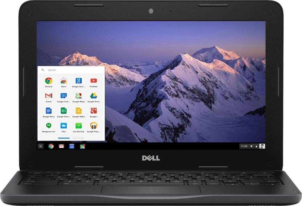 Dell Inspiron Chromebook 11 3100-11.6" HD -Intel Celeron N4000-4GB - 32GB eMMC - Play Store - Chrome OS - Black
