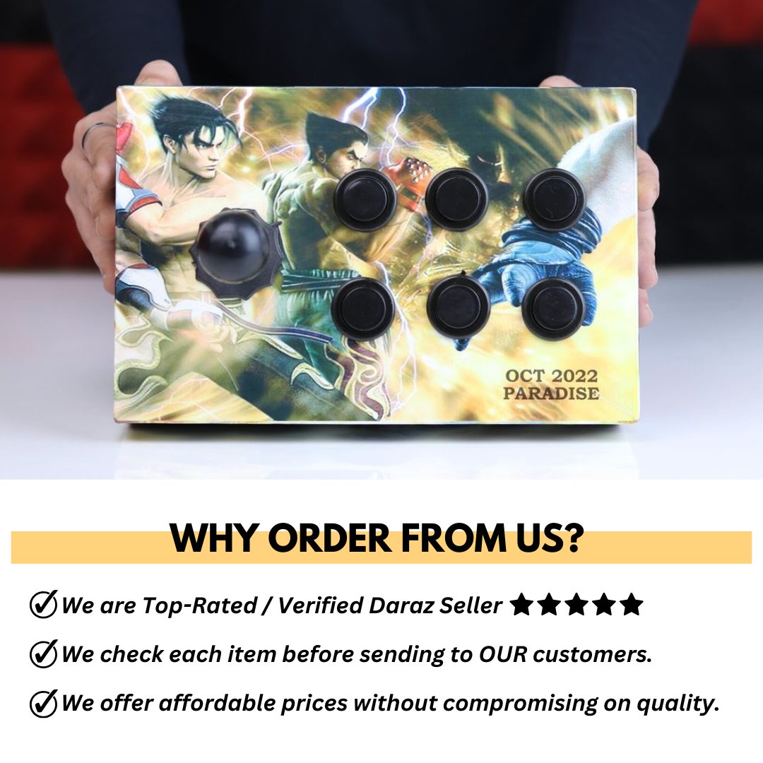 Arcade joy Stick for Windows, NEOGEO MAME32 KOF Mortal kombat Fighting Games 6 / 4 button Fight Stick Box For PC Laptop Computer