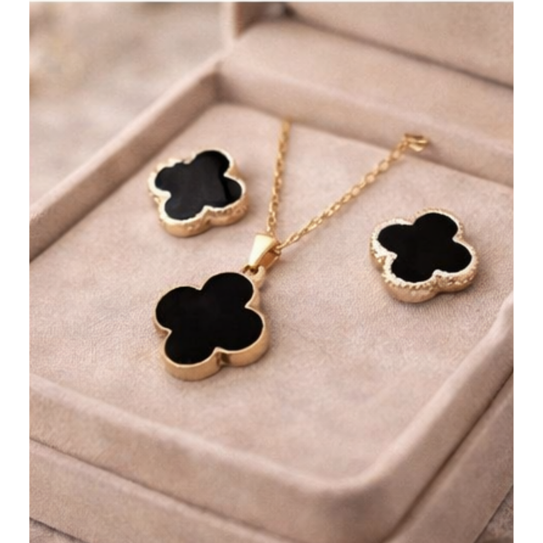 🎁 Gift Box for Girls – Rings Set, 4 Pairs of Earrings & Necklace Jewelry Combo