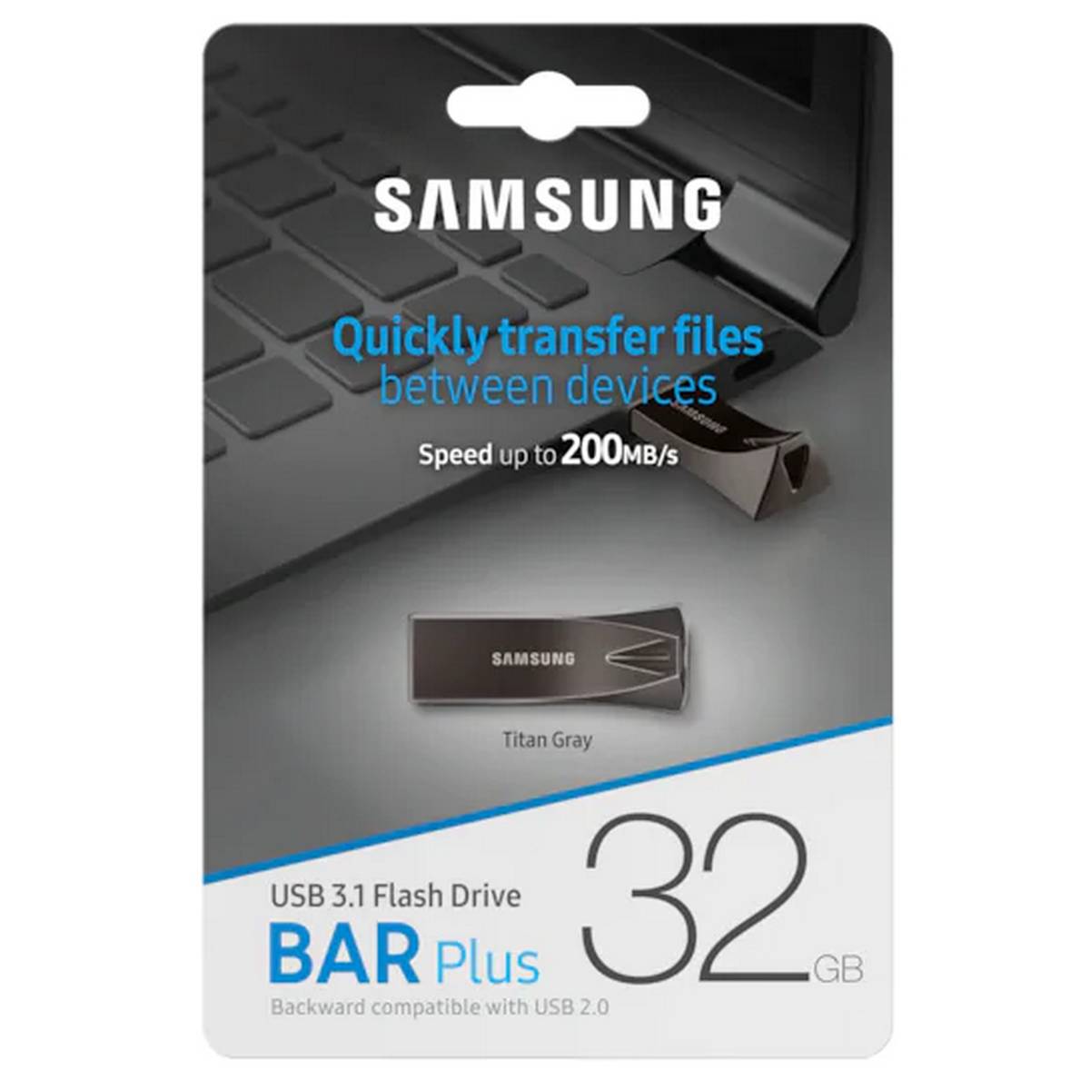 Samsung - 32GB USB 3.0 Flash Drive - Durable, High-Speed, Metal Design for Secure Data Transfer - Best Quality