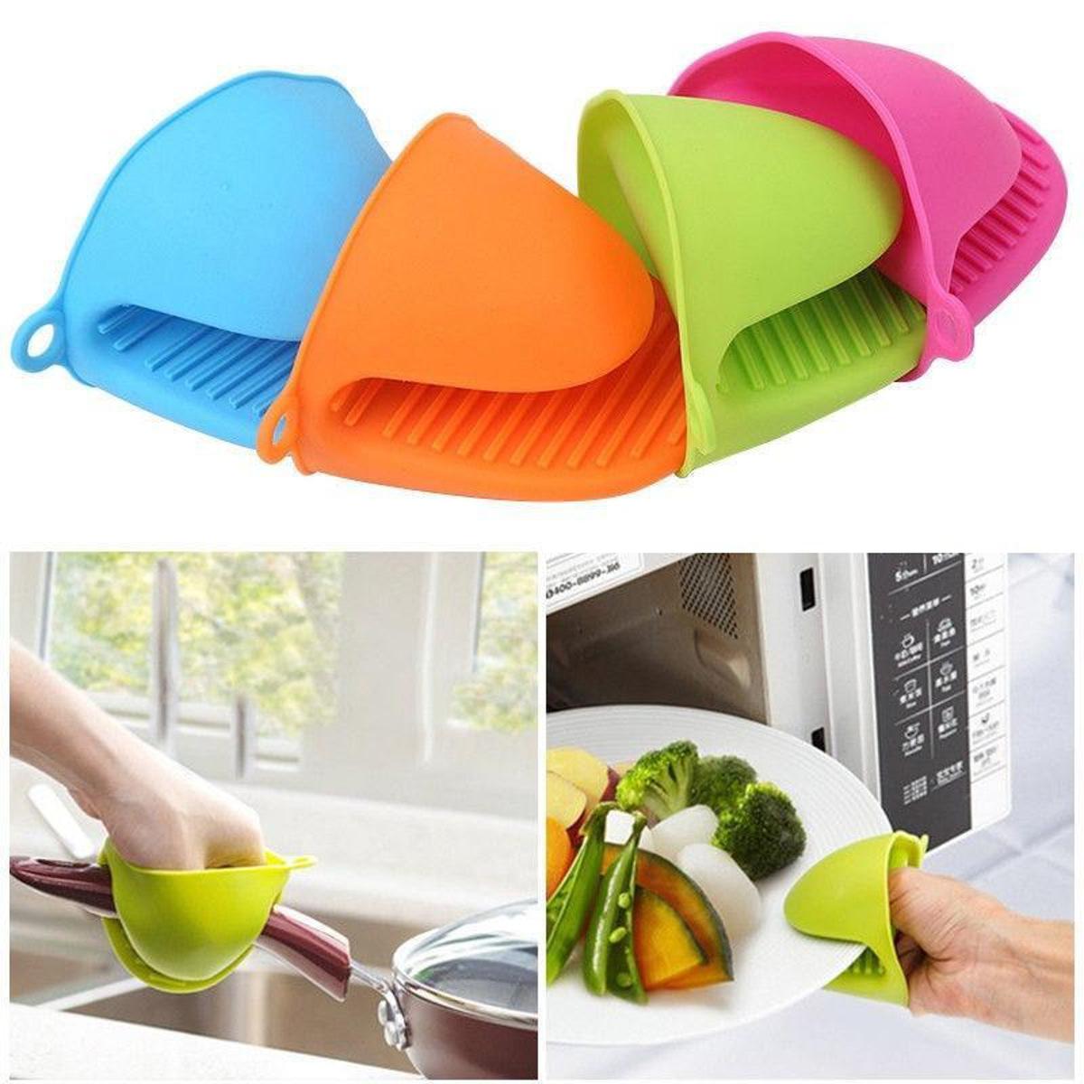 1/2pcs, Silicone Oven Mitts, High Temperature Resistant Silicone Hand Clip, Baking  Gloves, Oven Gloves, Silicone Heat Insulated Hand Clip, Cooking Pinch Grip  Mitt, Hand Protector, Kitchen Accessories