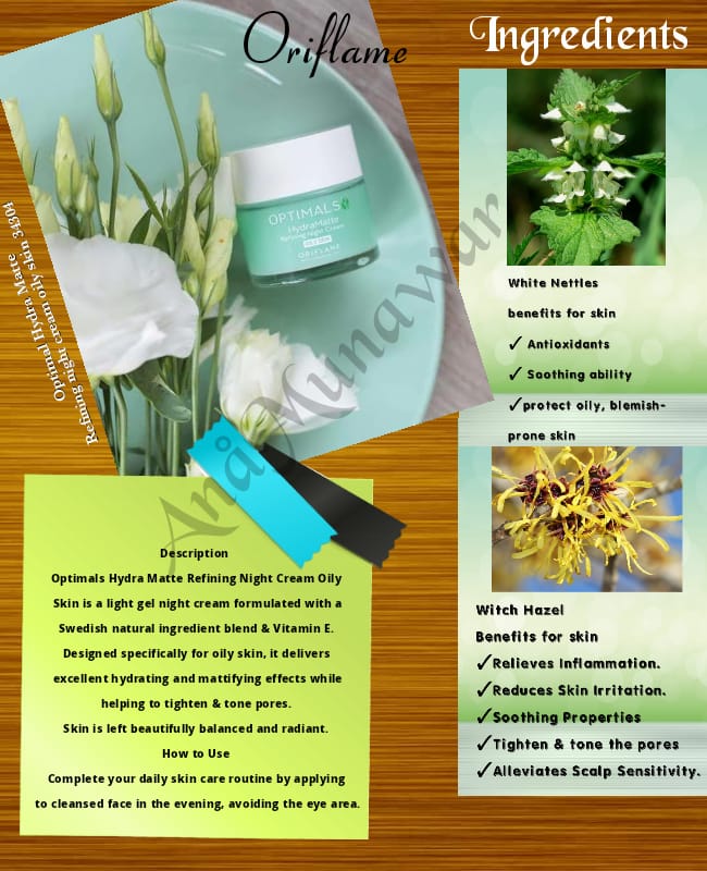 hydra matte night cream