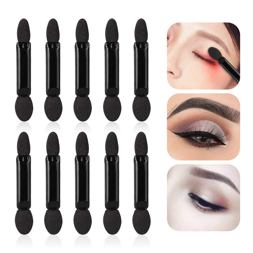 10 Stück Einweg Lidschatten Applikatoren - Schwammstäbchen Für Augen-Make-up