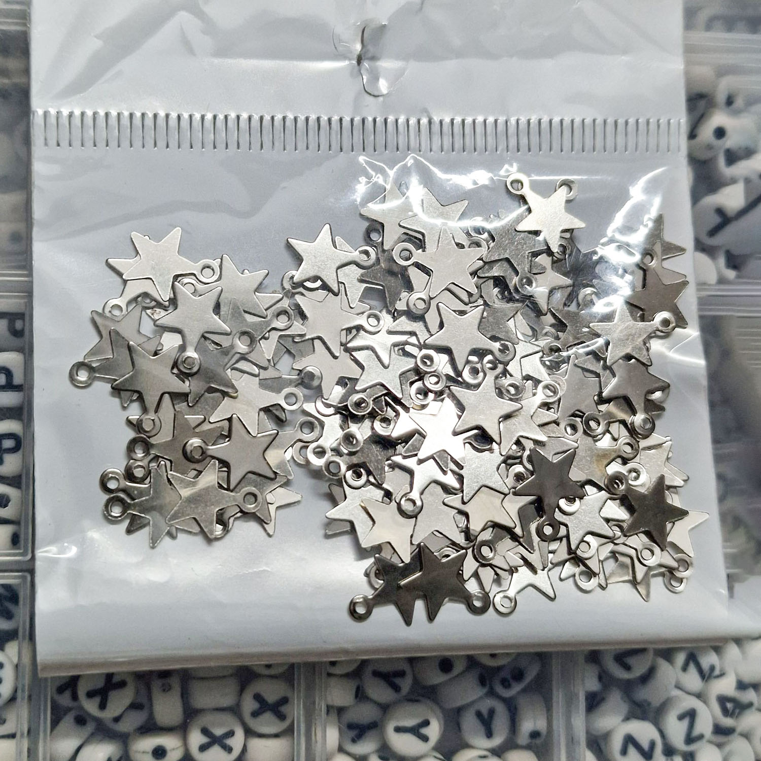 imported beads charms girls bracelets Jewelry Making Supplies DIY Accessories Bracelet Necklace Earrings Tiny Star Charms 6mm diy accessories fashion jewellery