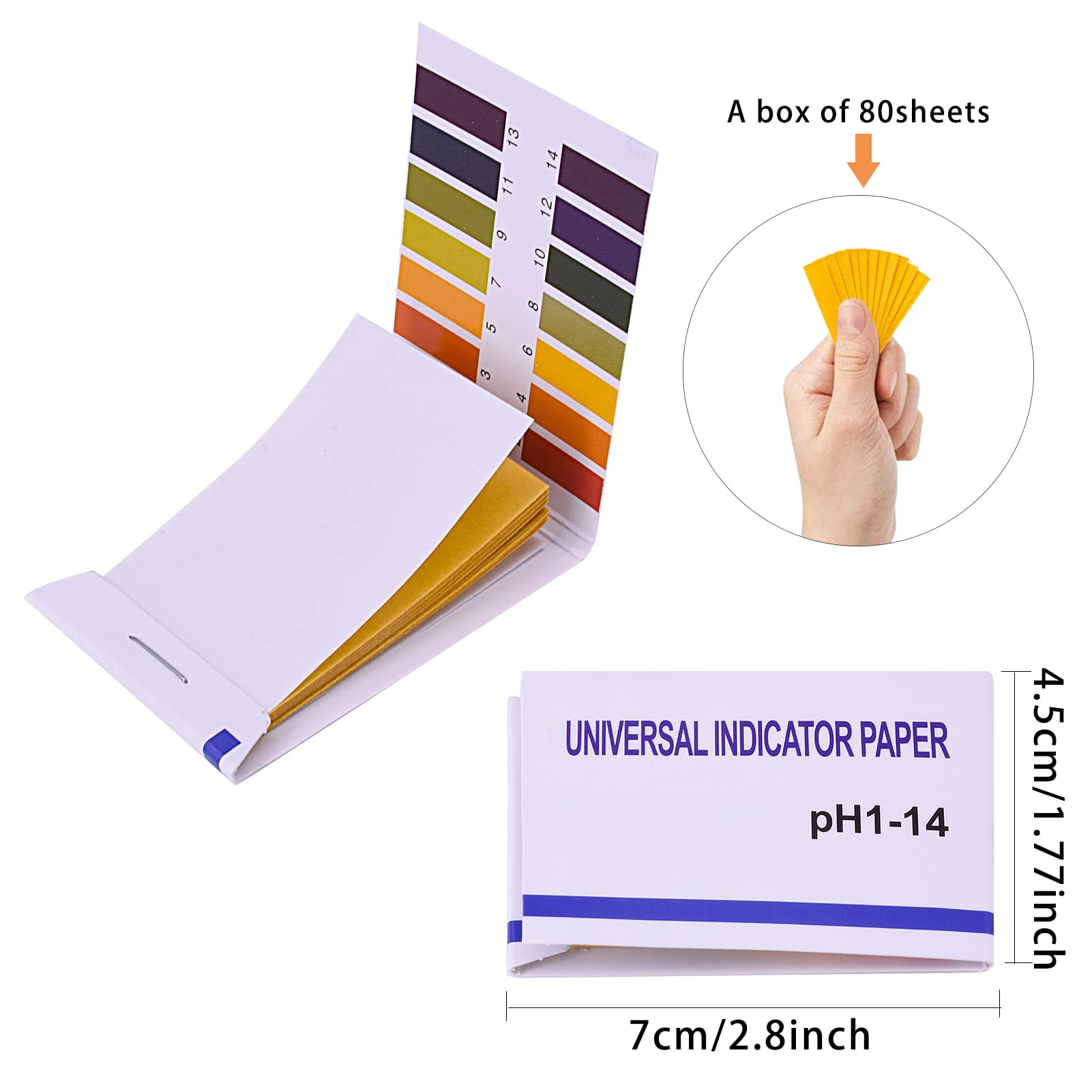 thumbnail image 2 of PATIKIL PH Test Paper Strips – 12 Rolls, 5 Meters Each, PH 0-14 Full Range, For Water, Soil, Food, Saliva 2 of 12