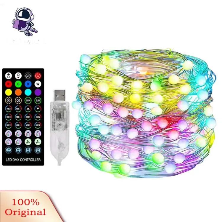 Grebest Party Lamp Multiple Lighting Modes Bluetooth-compatible RGB LED  Curtain Lights Decor
