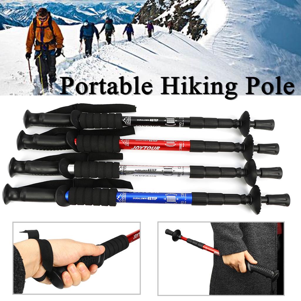 Adjustable Section Anti Shock Telescopic Trekking Walking Pole