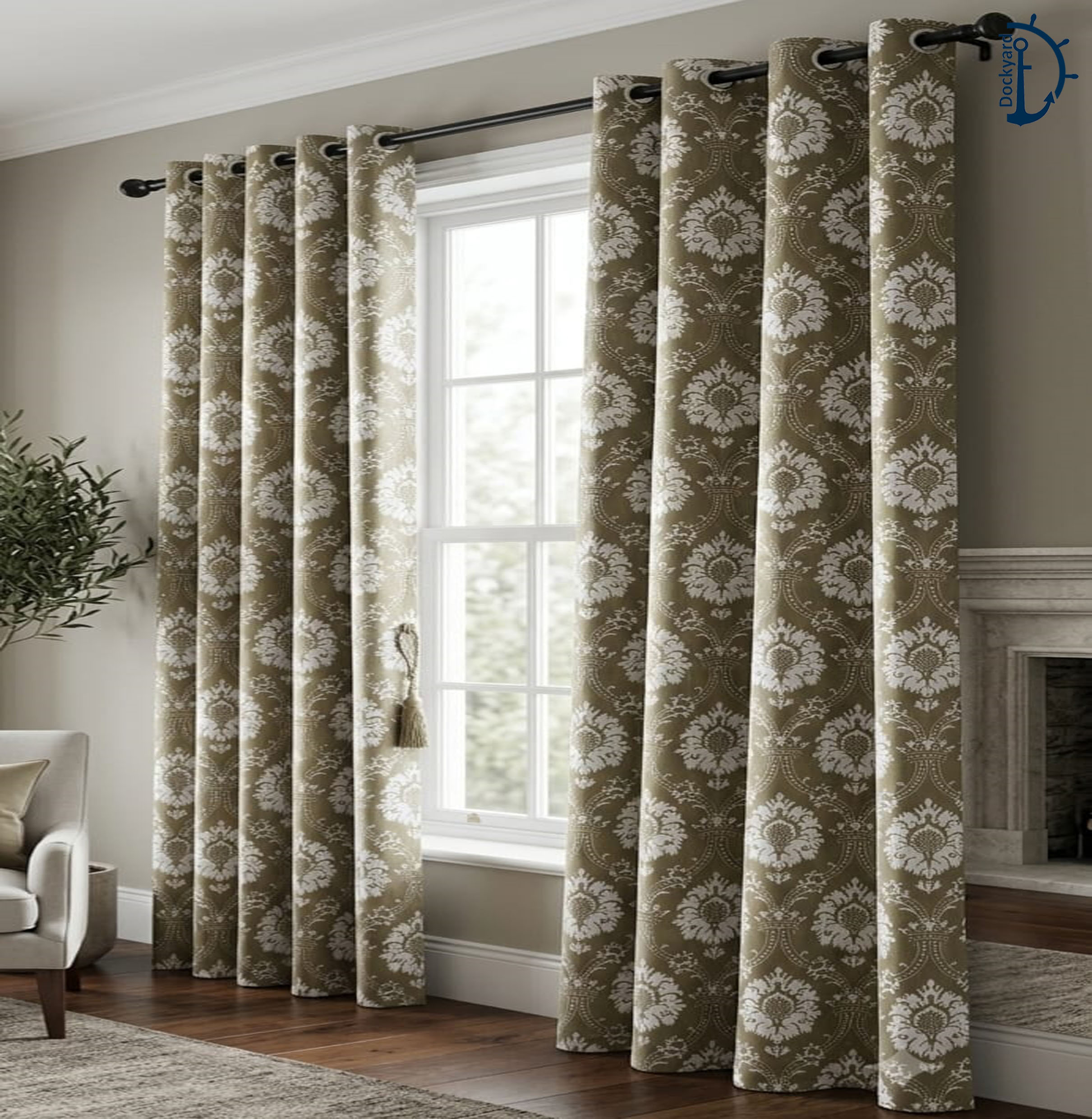 Sunblock Blackout Curtain PAIR - Light Blocking Curtain PAIR - 2 Piece 6.5ft x 7.5ft