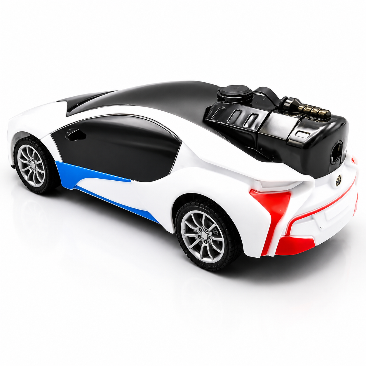 New Cool 3D Lighting Smoke Spray RC Car for Kids - Rechargeable Remote Control Toy Vehicle with 4-Wheel Drive and Active Smoke Button