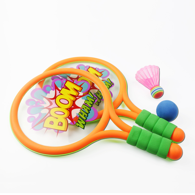 1Set Plastic Children Tennis Badminton Toys Outdoor Indoor Sports