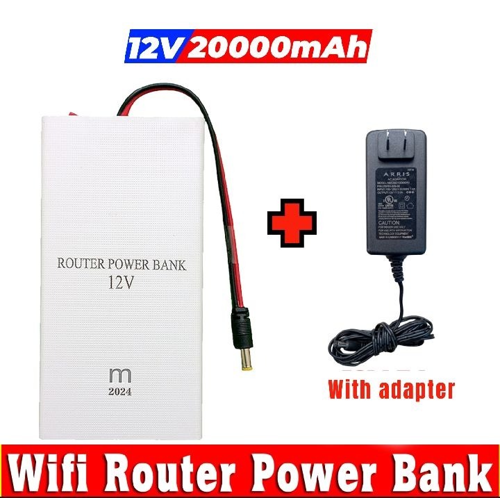 12v power bank router ups 12v wifi router backup modem backup battery 12v ups for router internet backup power bank load shedding router ups 20000mah power bank 12v router battery backup mini ups for wifi