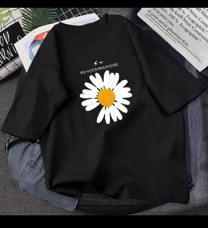 Black Half Sleeves Printed T Shirt For Women S Premium Quality Best Price Original Product