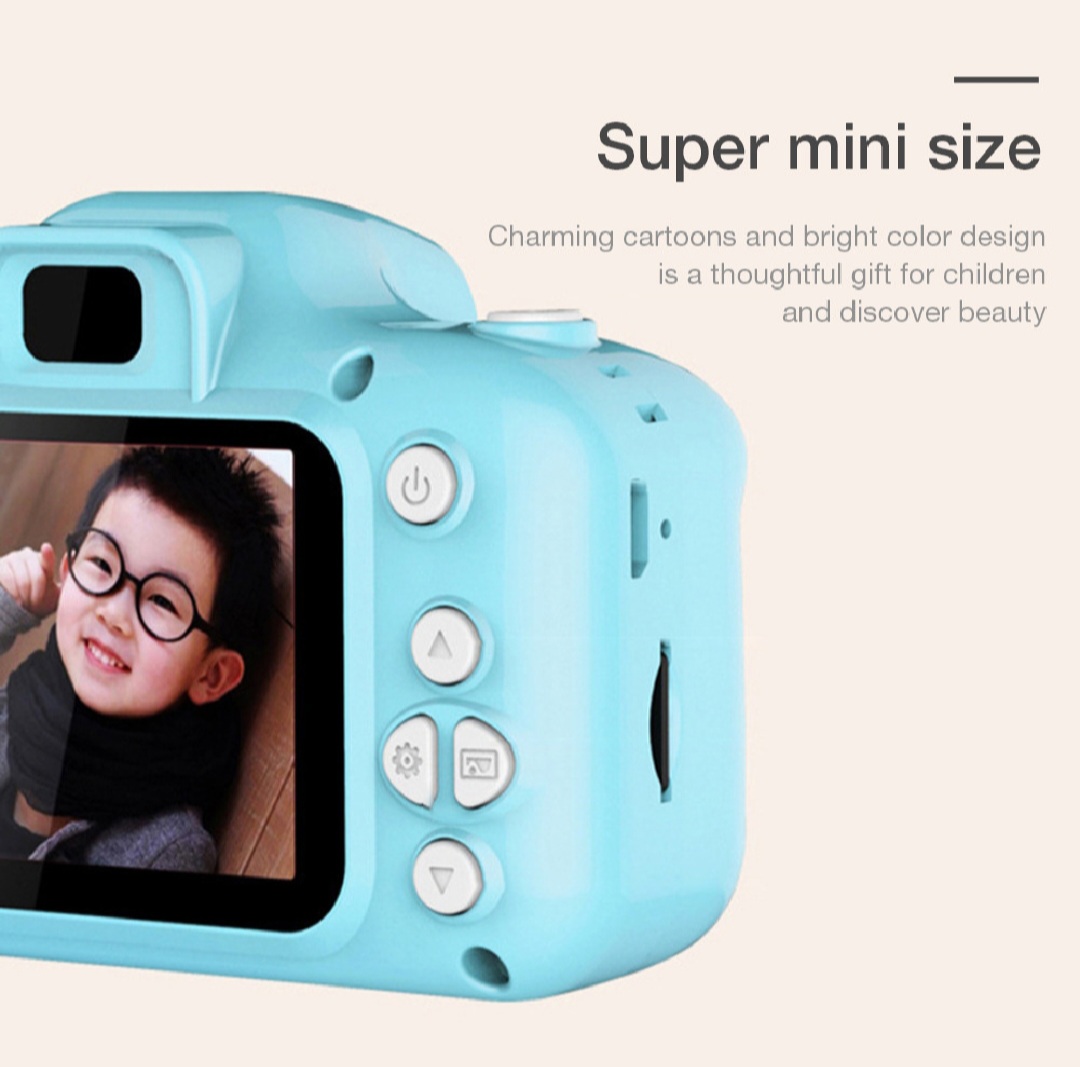 Mini Portable Digital Camera For Children IPS Display Can Take Pictures & Video Built-in Rechargeable Battery