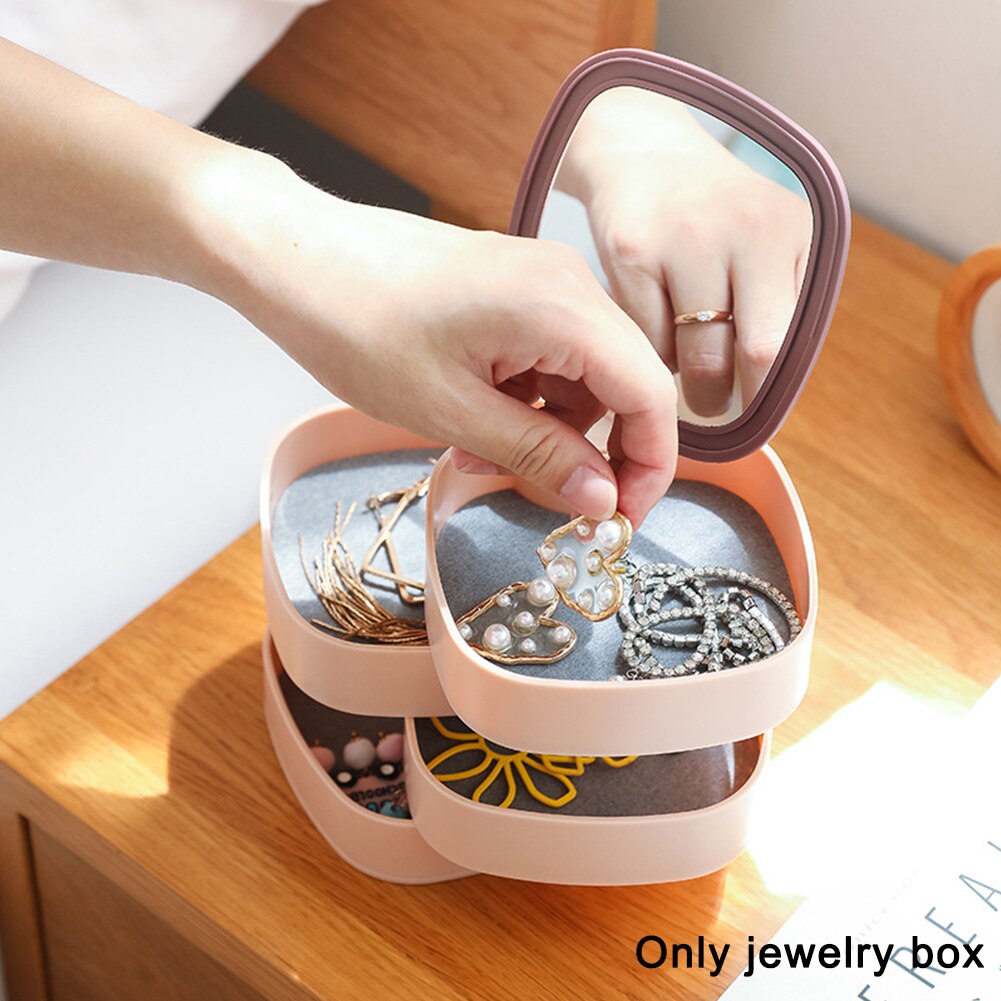 Buy China Wholesale Rotatable Multilayer Plastic Jewelry Storage Box  Transparent Jewelry Storage Box & Rotatable Plastic Jewelry Storage Box  $0.9