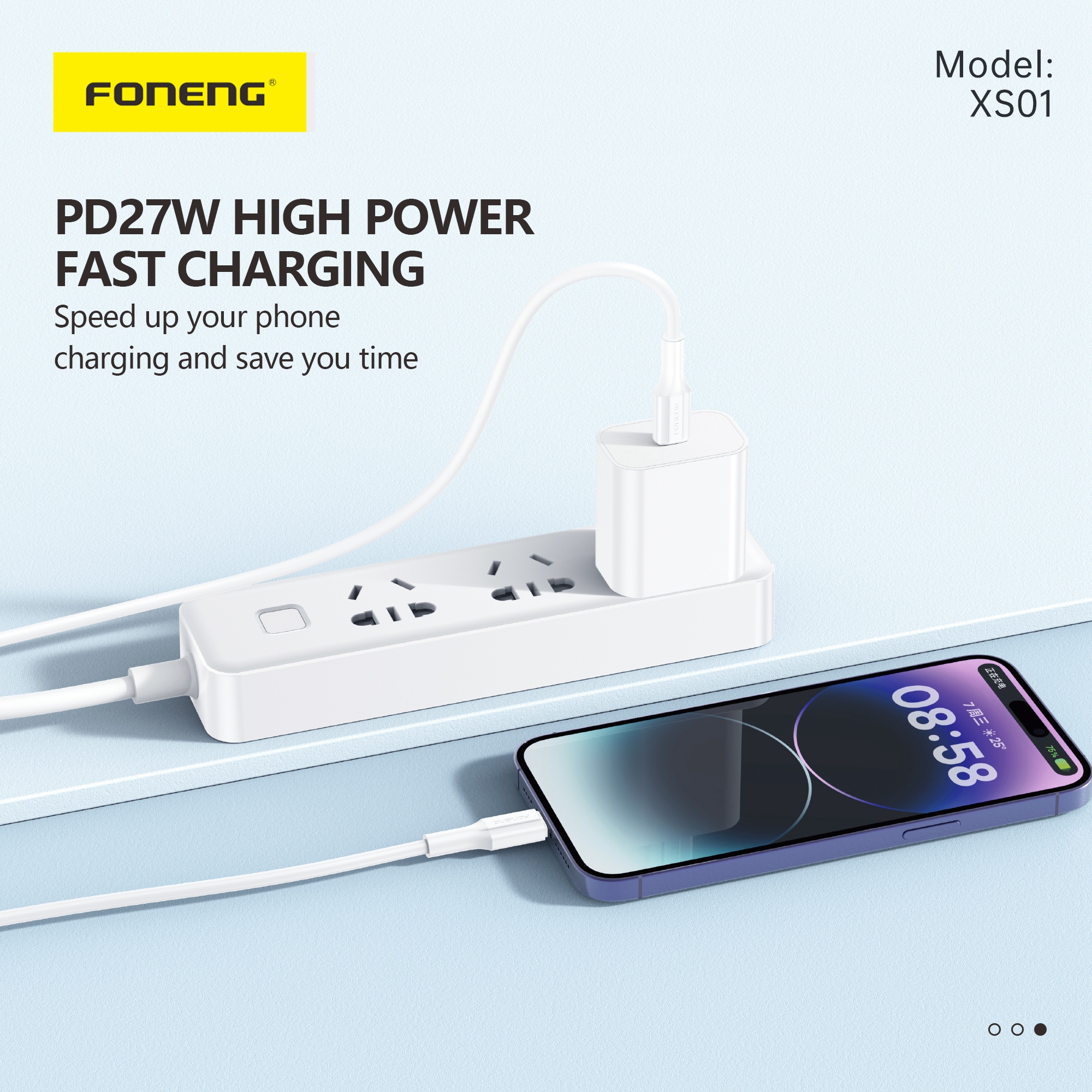 Foneng XS01 Fast Charging Cable – Micro USB / Type-C / Lightning / Type-C to Type-C / Type-C to Lightning