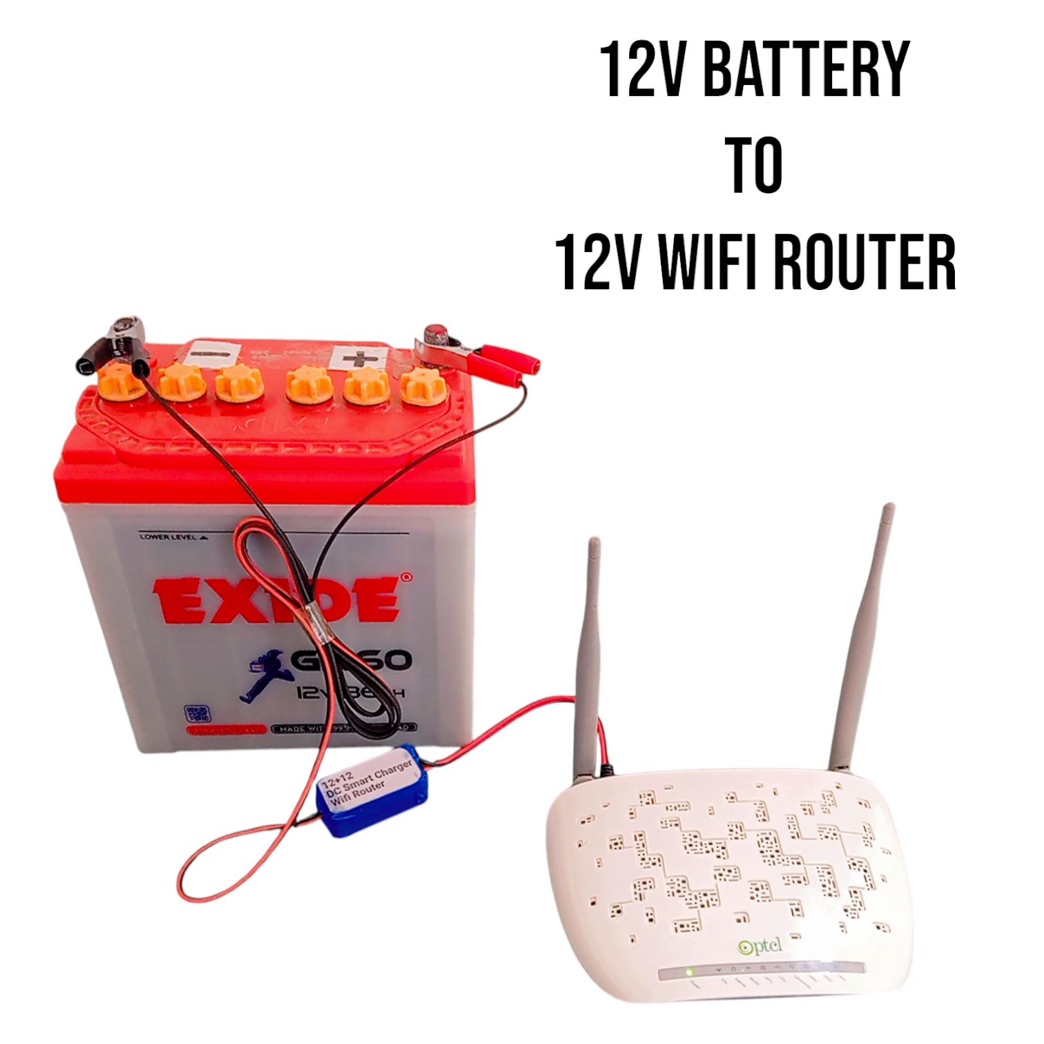 Router Cable WiFi to Powerbank Cable Connector DC 5V 9V 12V USB Cable Boost Converter Step-up Cord for Wifi Router