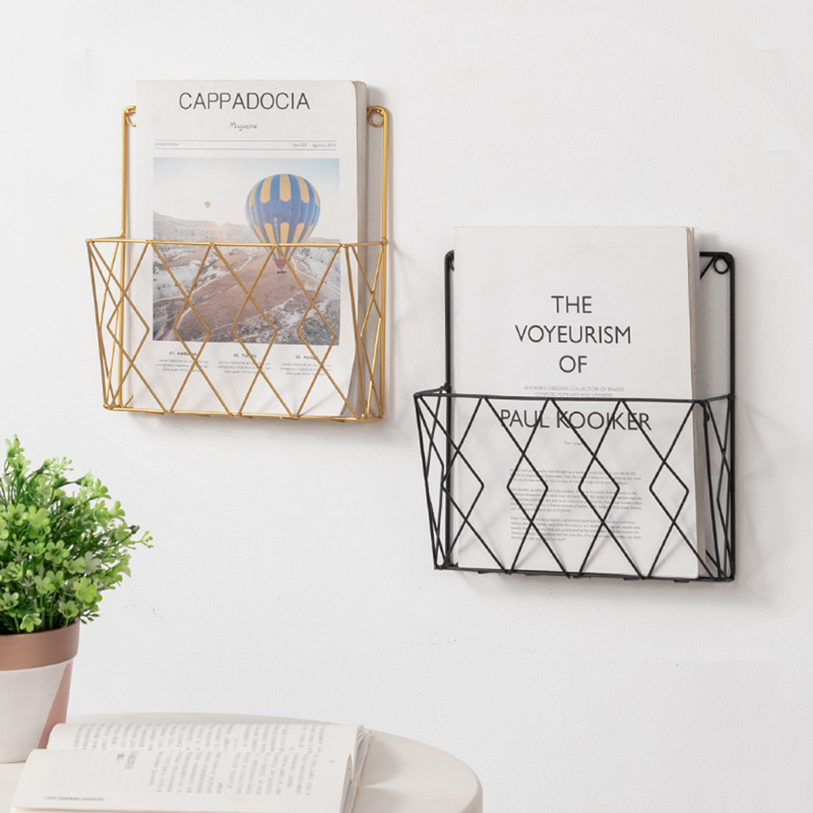 Newspaper Holder Modern Style Modern Style Grid Magazines Rack