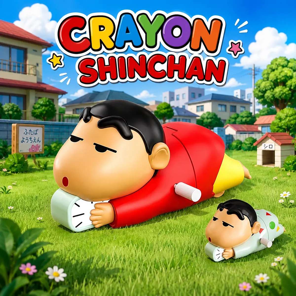Anime Cartoon Crayon Shin-chan Crawling Toy for Babies