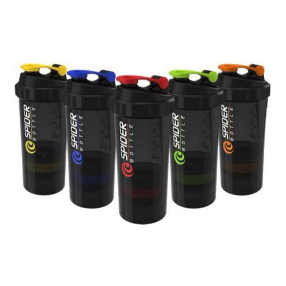 SPIDER BOTTLE PROTEIN & MULTI PURPOSE SHAKER WITH 2GO SOLUTION Strauss Spider Shaker Bottle 500ml