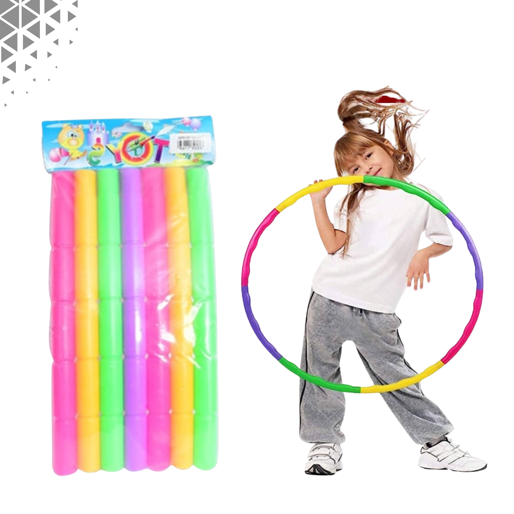 Hula Hoop Ring For Girls, Boys, Kids & Adults | Hula Hoop Weighted Abdominal Massage Fitness Exercise Playing Adjustable Twister Rings