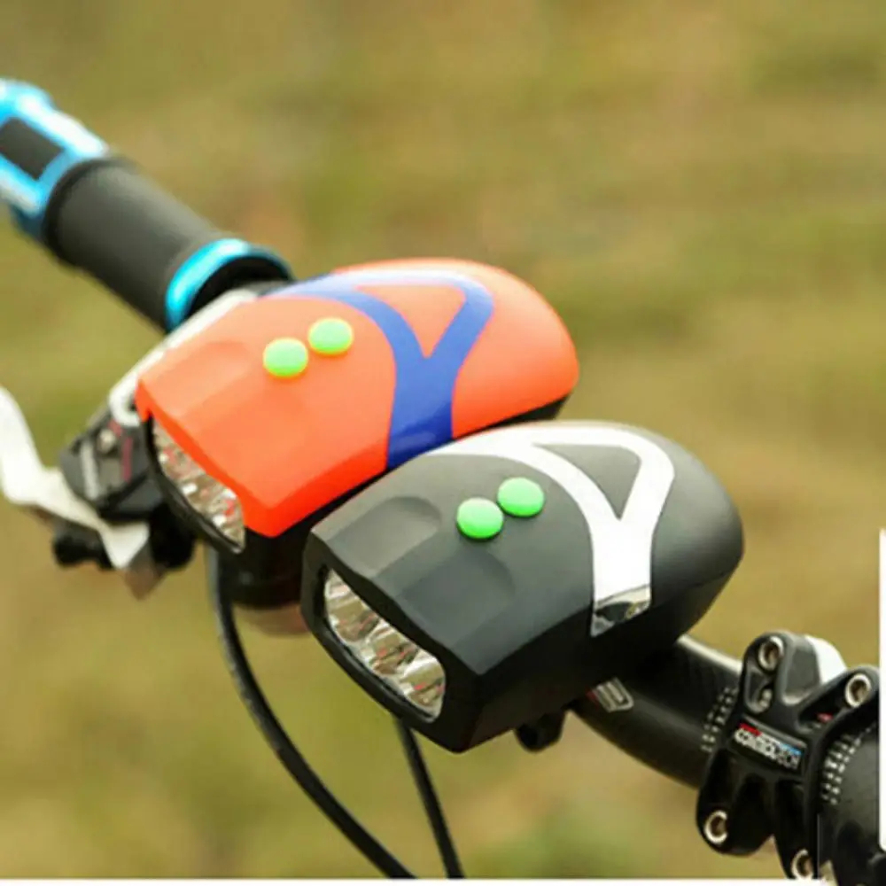 Bicycle Front Light With Loud Horn Rechargeable Flashlight Mountain Bike Headlight for Night Outdoor Cycling Accessories led cycle light and Horn Headlamp, Super Bright Head Torch, 5 LEDs, 3 Modes, USB Headlamp, Rechargeable, Waterproof, Perfect