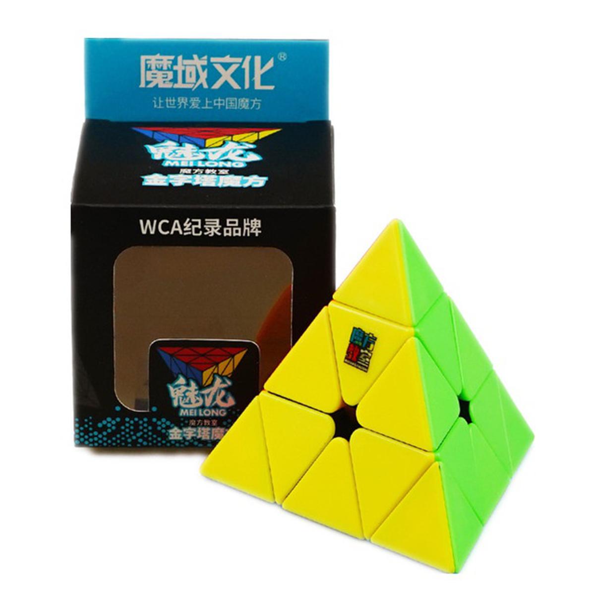 Original Moyu Meilong 3x3 Pyramid Cube Sticker less Best Quality Fast Speed Triangular Magic Cube Smooth Educational Puzzle Toys