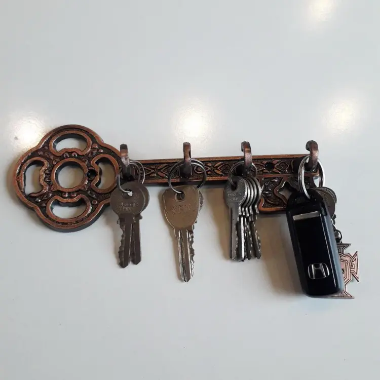 Key shaped key on sale holder for wall