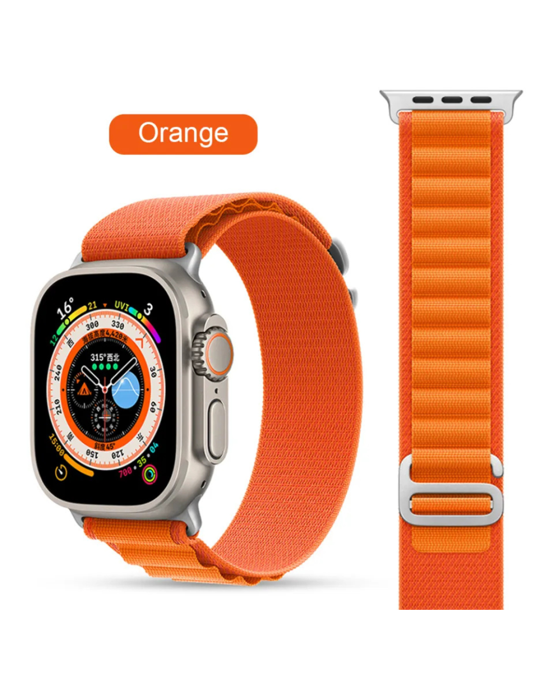 Premium Alpine Loop Smart Watch Strap 42mm to 49mm – Adjustable Nylon Sports Wrist Band for Daily Wear & Outdoor Activities