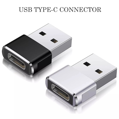 Smart Type-C to USB 2.0 OTG Adapter for Data Transfer, Type-C Female to USB Male