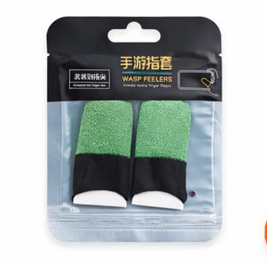 1.2🎮 Mobile Gaming Thumb Gloves | Black & 2 Color Finger Sleeves for Ultra Smooth Touch & Quick Response | Sweat Resistant Gaming Accessory for Better Control & Accuracy