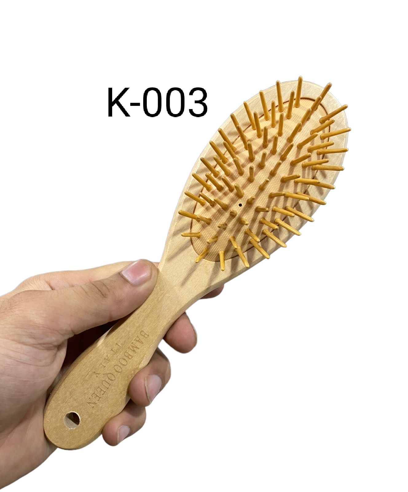 Eco Bamboo Hair Brush Wooden AntiStatic Detangle Comb with Air Cushion