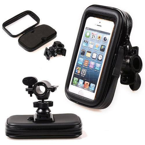 Waterproof Bike Phone Holder 360° Rotation | Universal Handlebar Mobile Mount for Bicycle & Motorcycle | Anti-Shock GPS Phone Stand for Riding, Cycling & Motorbike Accessories