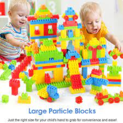 Building Blocks for Kids Big Size and Small Size High Quality for Kids Early Learning Toys & Creative Model Playing Building Block Toy (set of 50, set of 100, set of 200