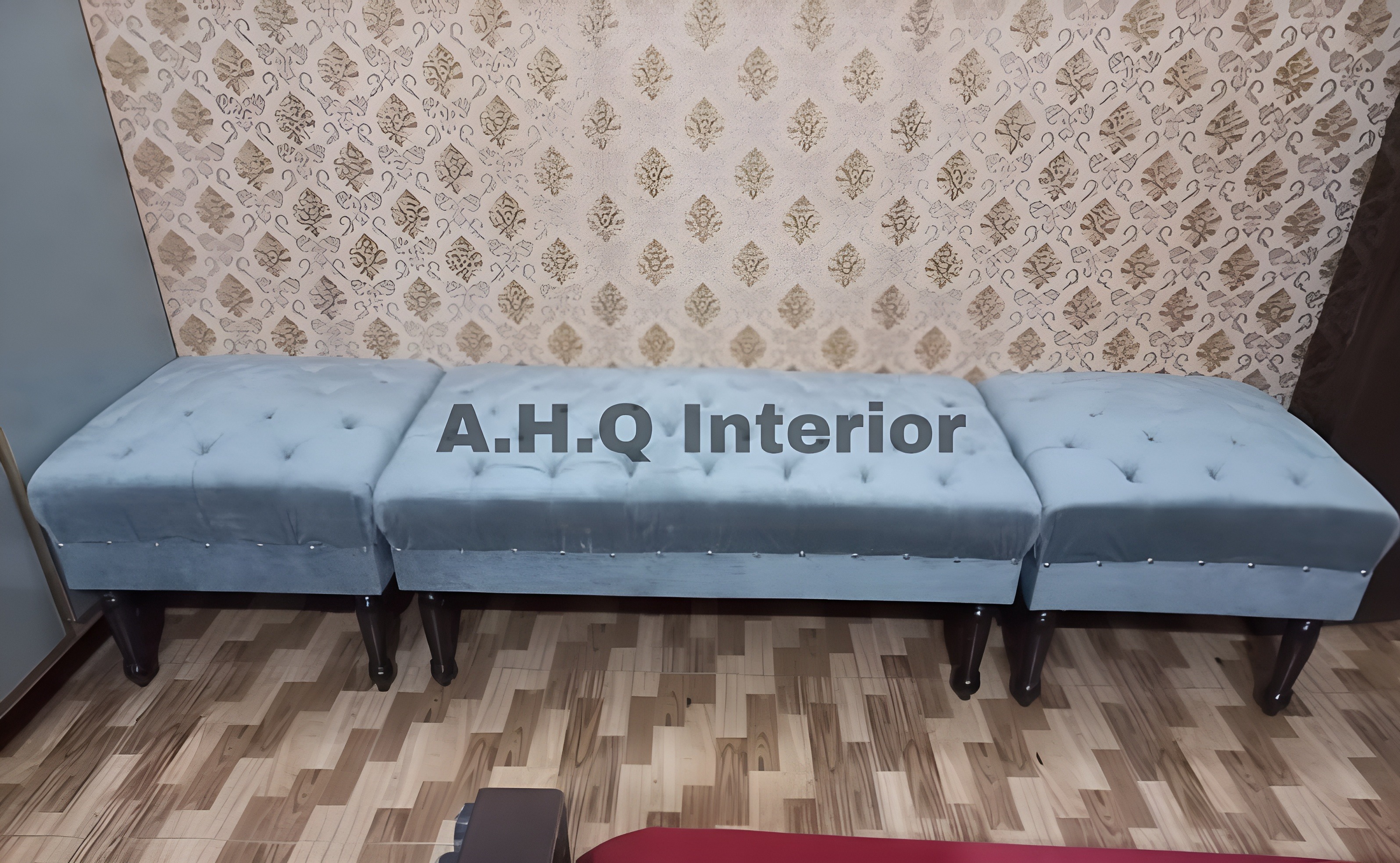 4 Seater Puffy Sofa Set Fabric Velvet Best Price Furniture Sofas | Customize in All Colors | Home Decor | Comfortable Couch with Single & Double Seats | Stylish Modern Design | Special Offer