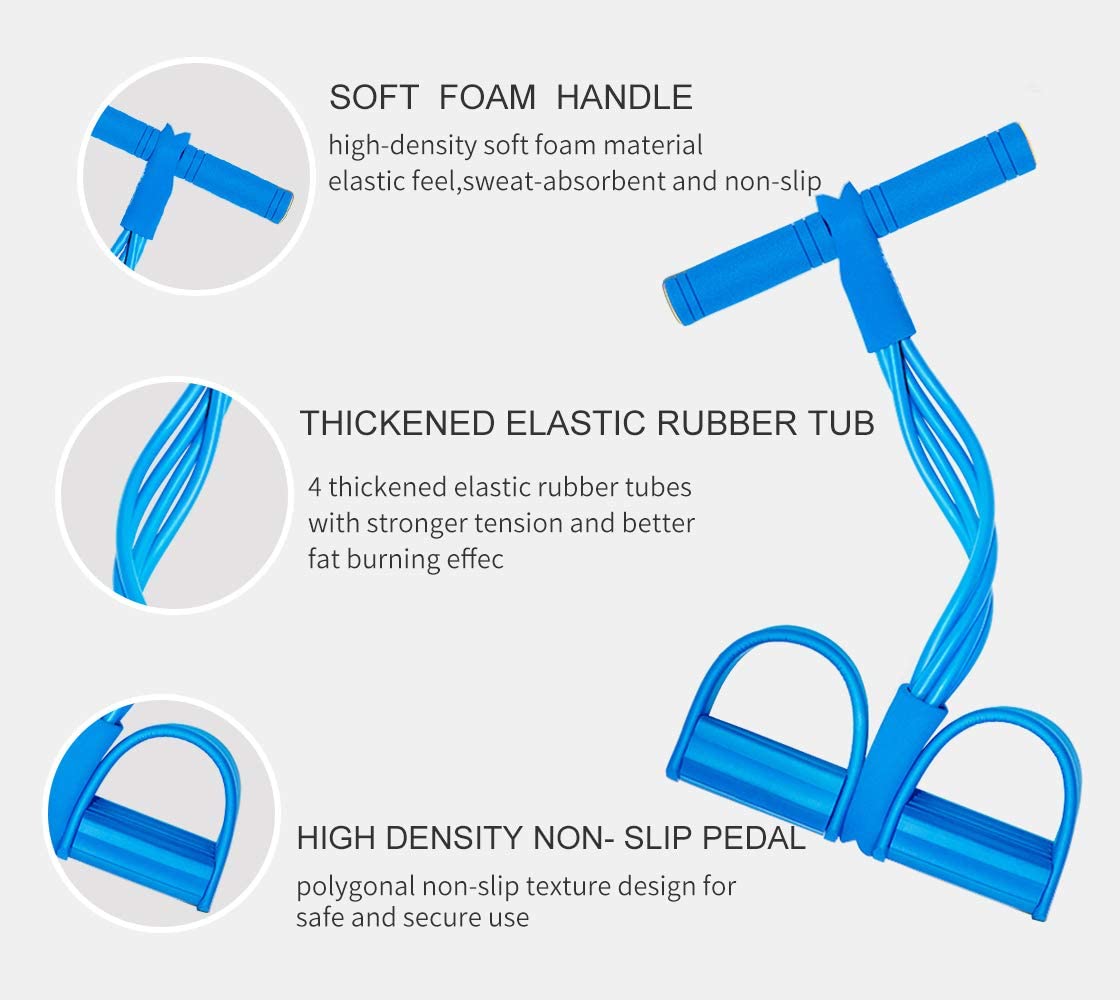 Tummy Trimmer | Double Spring Resistance Exerciser | Home Workout Equipment for Abs, Waist & Full Body Fitness